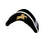 BridleMattress™ Gold Jumping horse and rider in BLACK